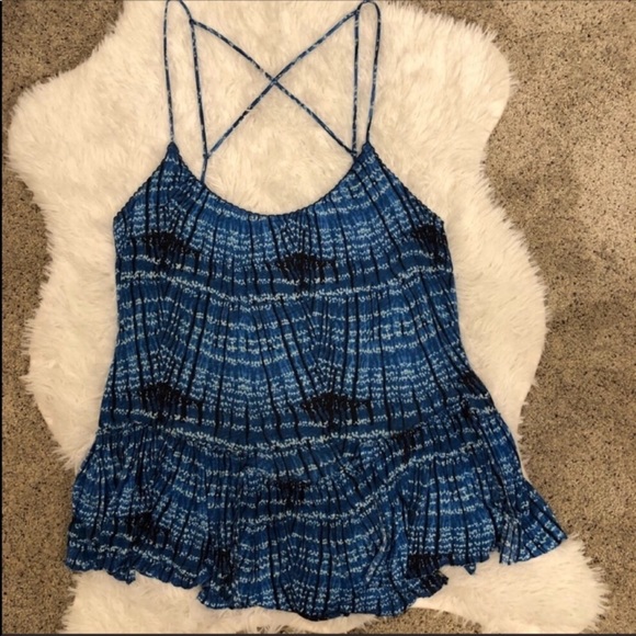 Free People Tops - FREE PEOPLE PEPLUM STRAPPY TANK SIZE SMALL